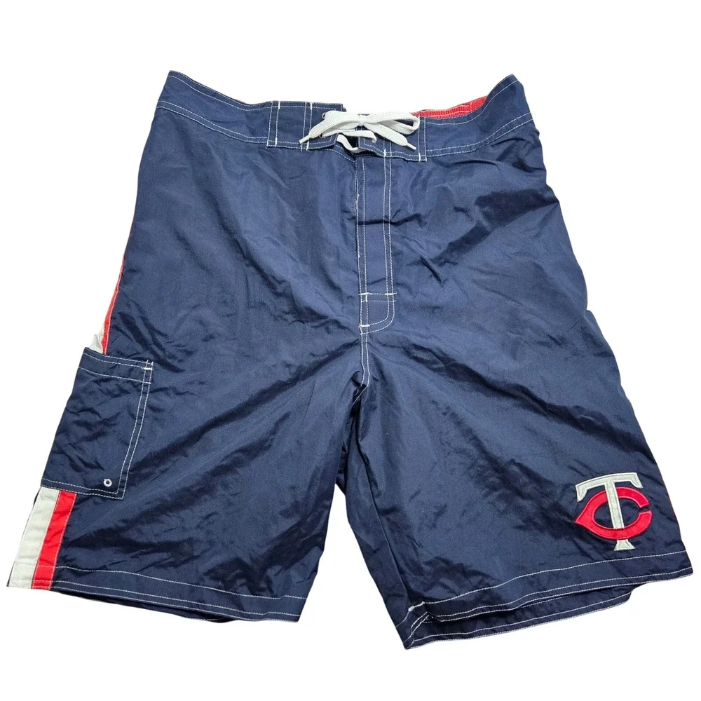 Minnesota‎ Twins MLB Mens Navy Blue Board Shorts Swim Trunks XL 58WLI1097